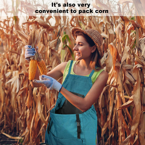 Talkson Gardening Apron with reinforced stitching for durability during tough tasks.