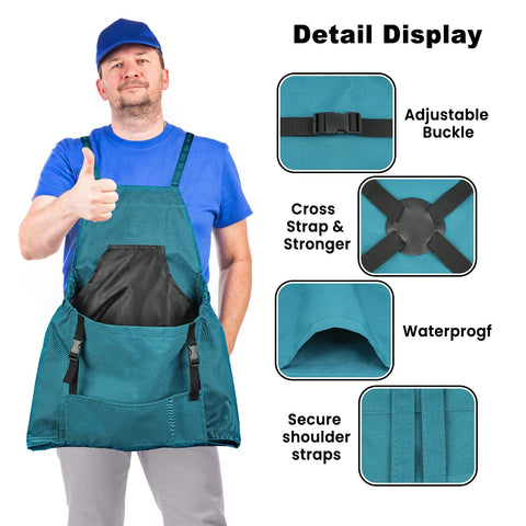 Talkson Gardening Apron made with water-resistant 600D Oxford fabric for mud and rain protection.