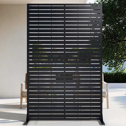 TALLYVER 72H privacy screen front view highlights durable rustproof metal for outdoor use.