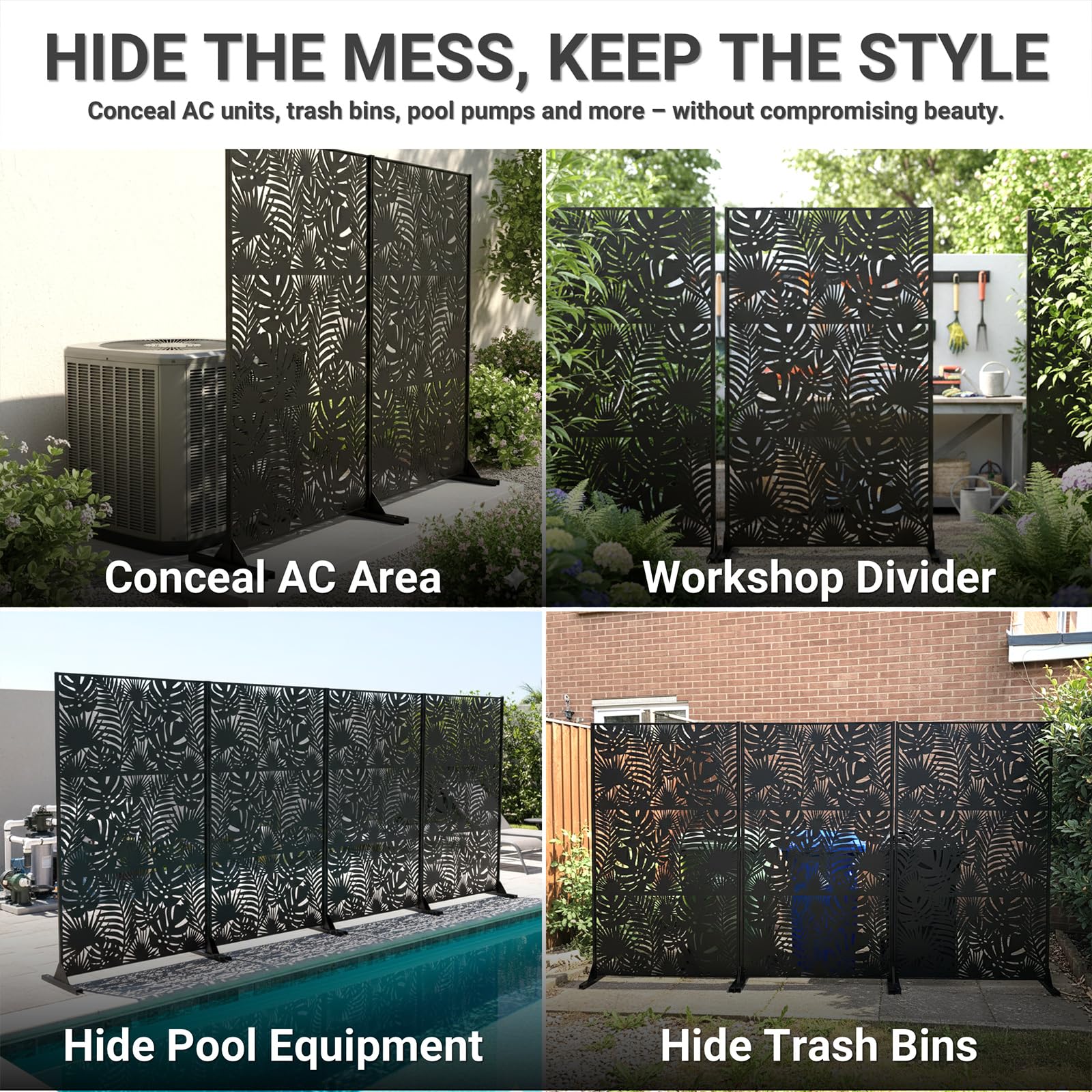 TALLYVER outdoor decorative panel elevates garden styling