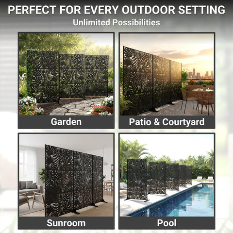 TALLYVER patio balcony privacy wall creates instant seclusion