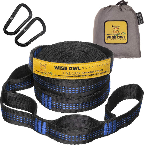 Talon Hammock Straps 10ft length enable quick knot-free outdoor setup.