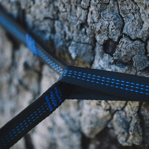 Talon Hammock Straps are tree-friendly with a narrow 1-inch width.