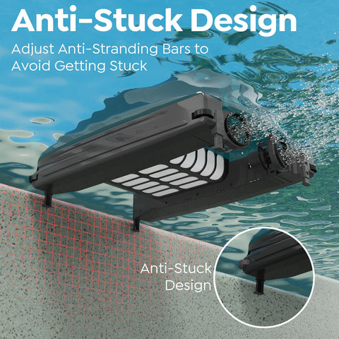 TALOSBO Pleco SK01 anti-jam design prevents snags in tight pool areas.