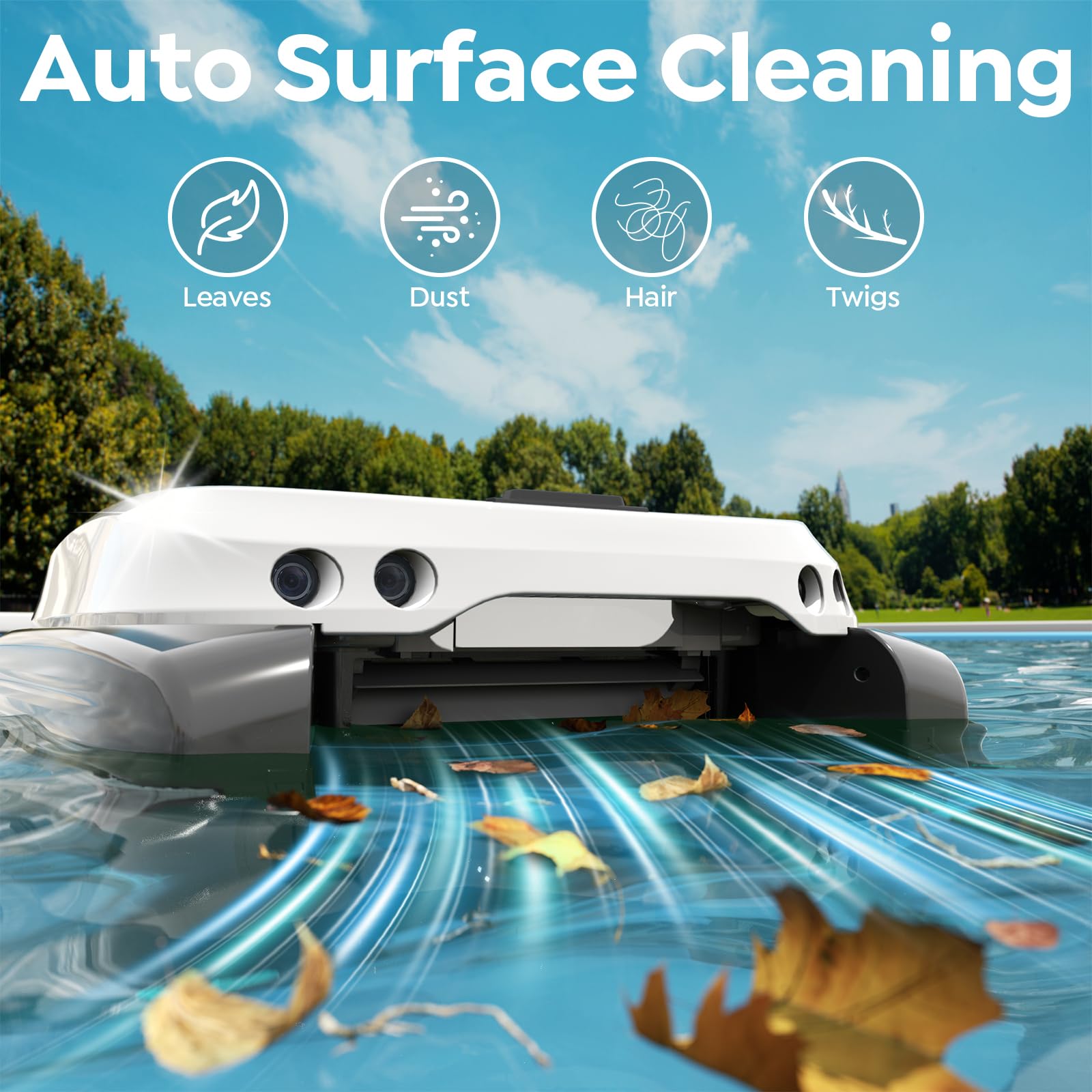 Talosbo Pleco SK01 brushless motor delivers strong suction for floating debris.