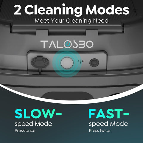 TALOSBO Pleco SK01 slow and fast cleaning modes suit daily maintenance.