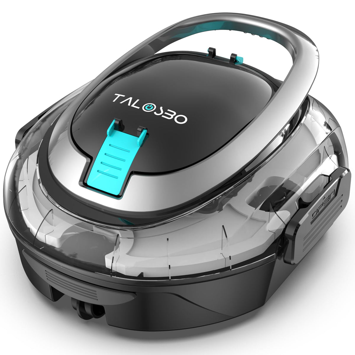 TALOSBO S2 robotic pool cleaner for above-ground pools with cordless convenience.