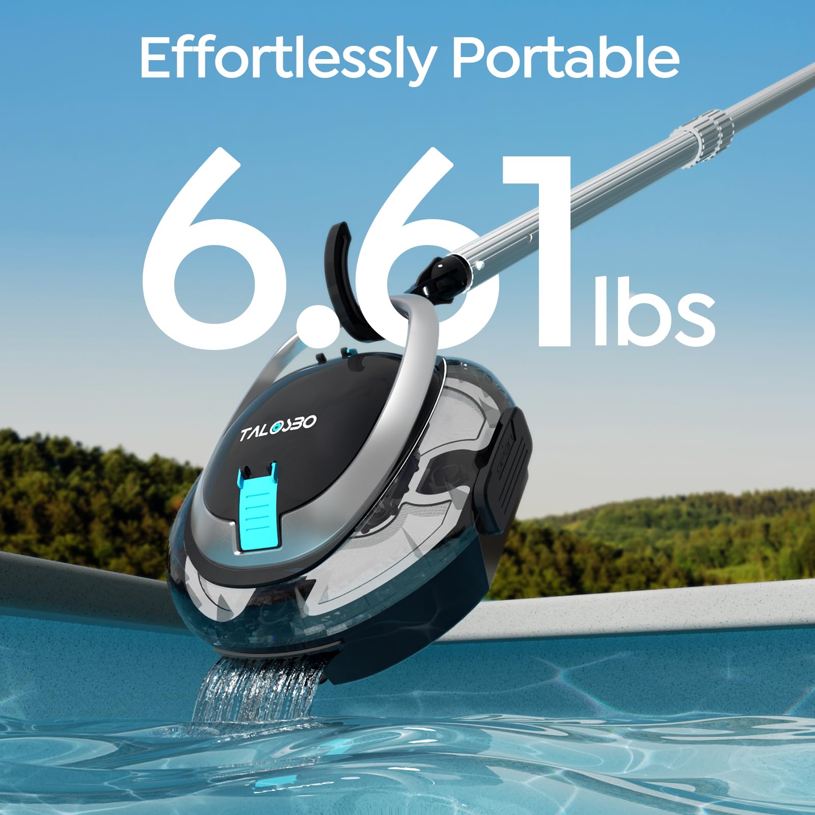 TALOSBO S2 transparent shell shows debris buildup at a glance.