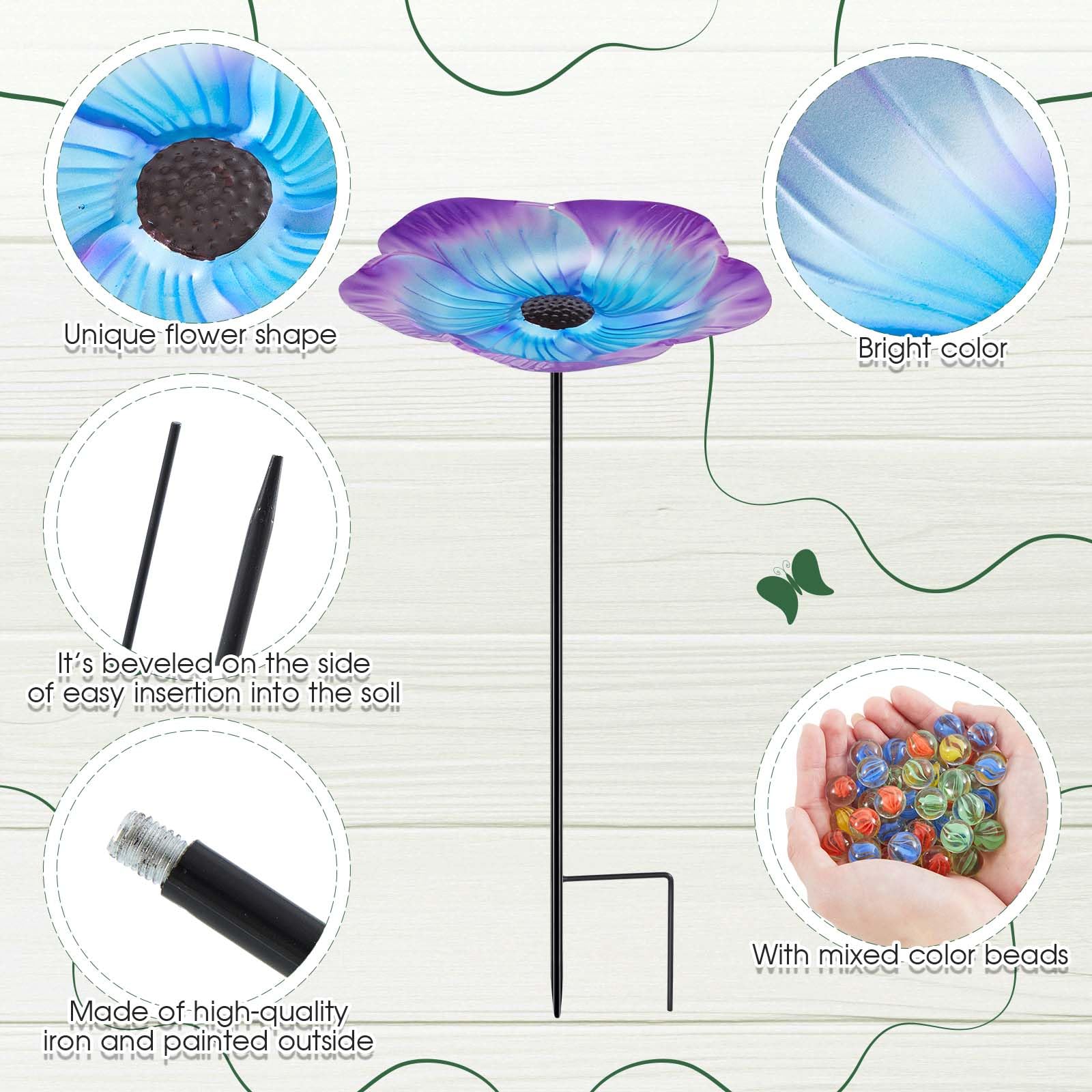 Tandefio durable iron construction ensures longevity in outdoor use.