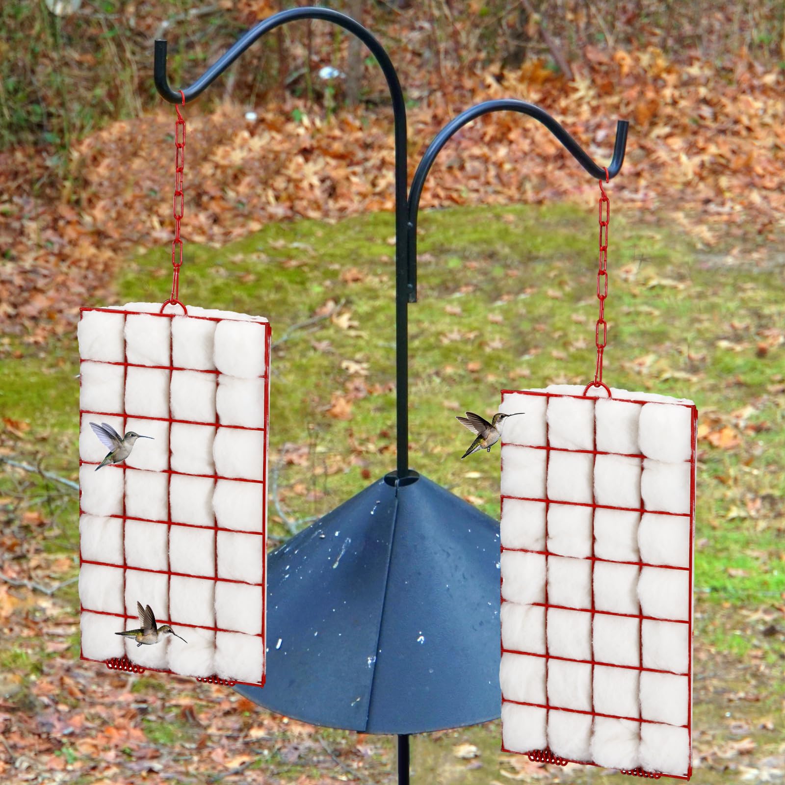 Tandefio nesting cage in a garden ready for bird watching