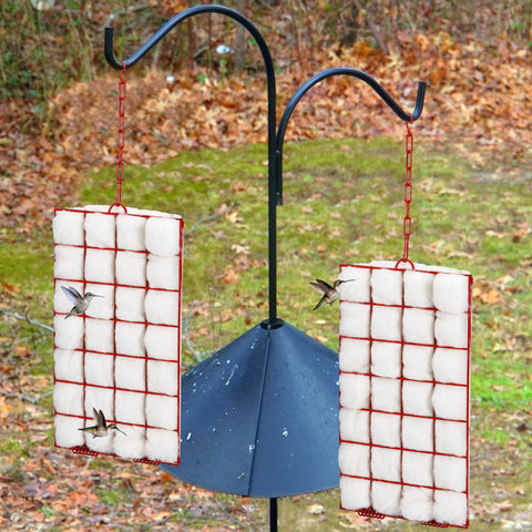 Tandefio nesting cage in a garden ready for bird watching