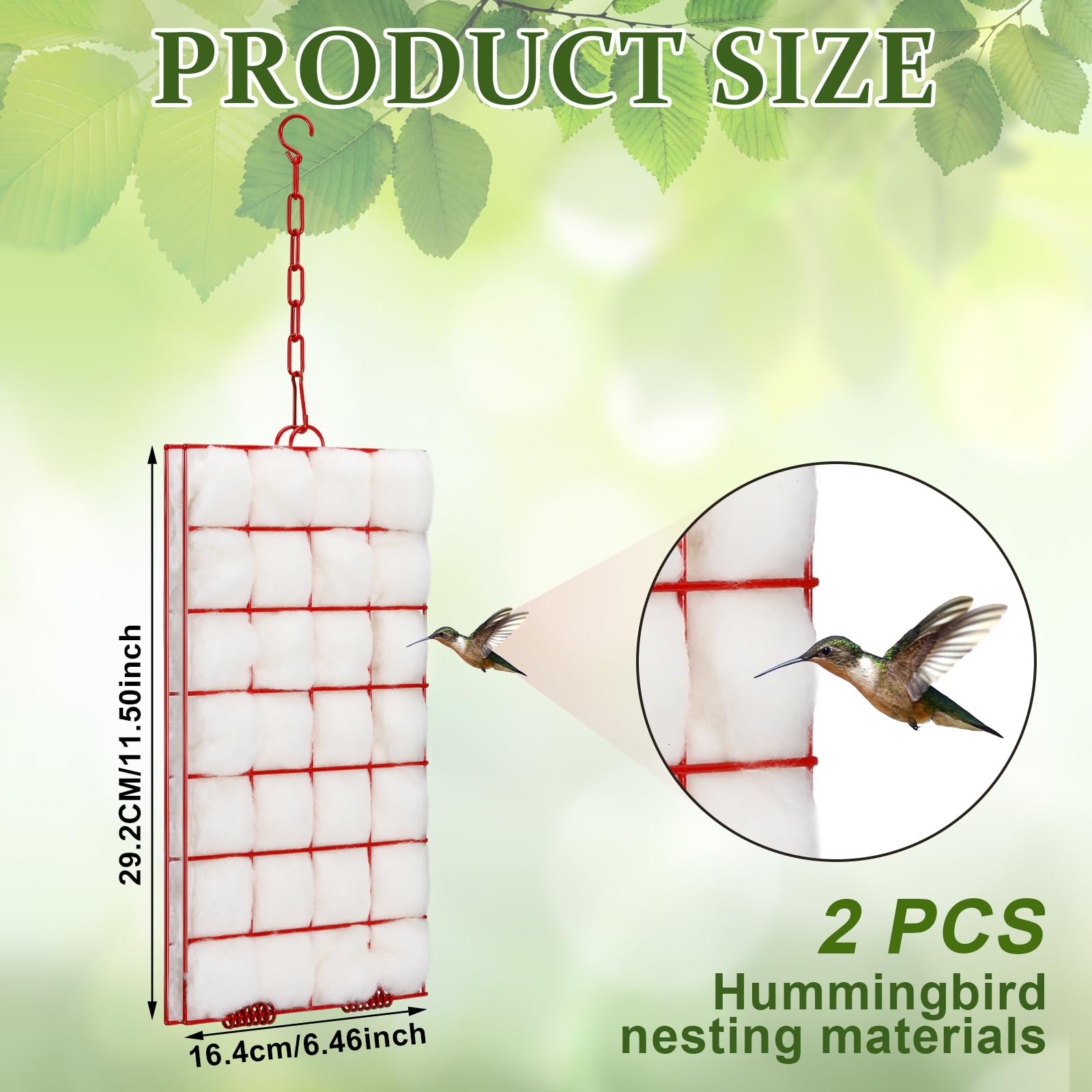 Tandefio nesting material holder with chain hook offers versatile hanging