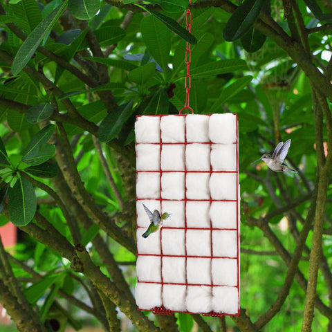 Tandefio outdoor bird house on a branch demonstrates easy placement