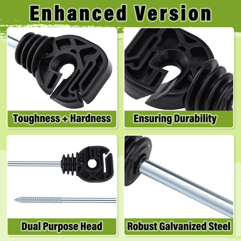 Tandefio poly tape end-slot insulator fits tape up to 0.79 inches.