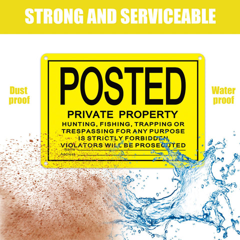 Tandefio pre-drilled holes sign easy fence mounting