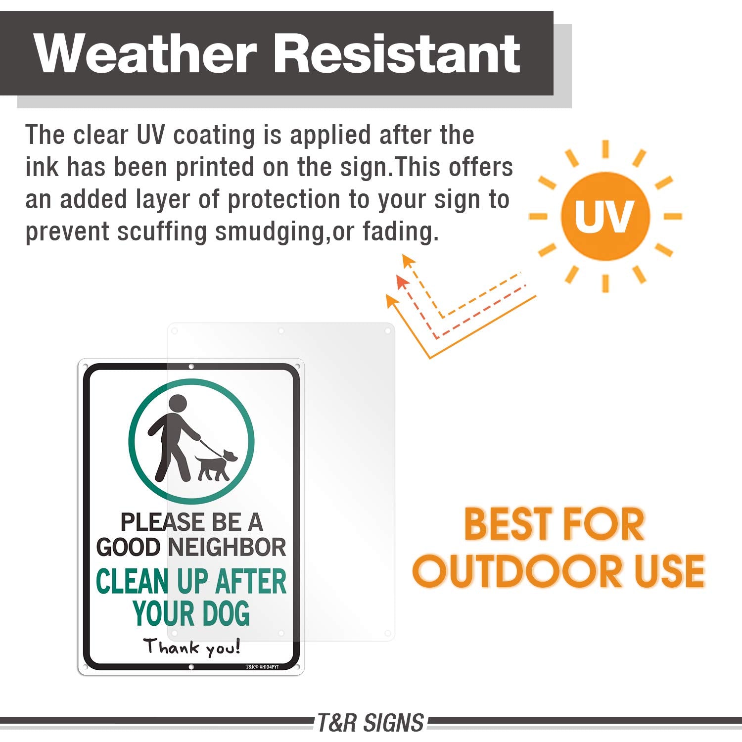 T&R high-contrast green and black design improves visibility outdoors