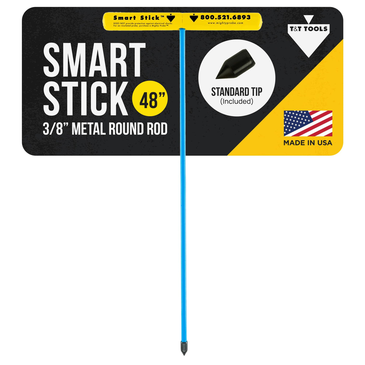 T&T Tools Smart Stick ground probe showing rugged design for locating buried utilities.