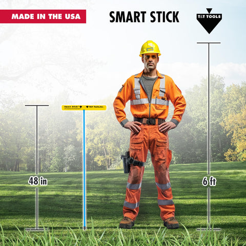 T&T Tools Smart Stick locating water pipes and tiles to prevent damage.