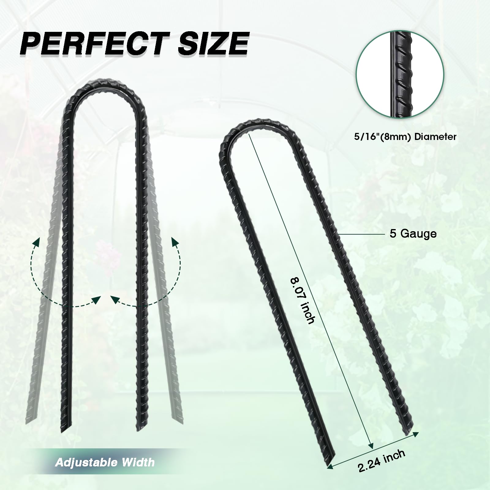 TANGJEAMER heavy-duty tent stake with rust-proof metal body for outdoors.