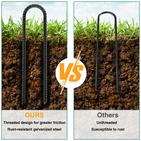 TANGJEAMER reusable ground stake that is easy to clean and reuse.