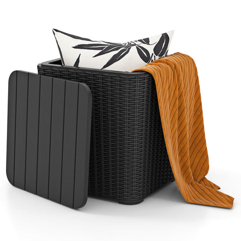 Tangkula 11.5 gallon deck box with removable lid for easy access and storage