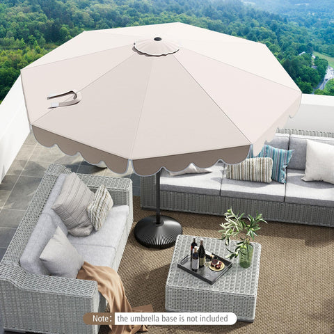 Tangkula eight ribs provide rugged stability against wind