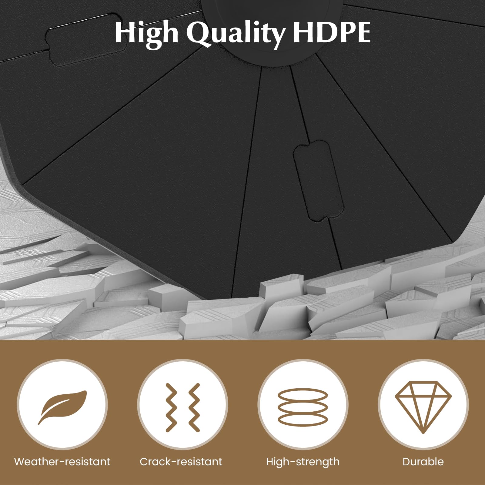 Tangkula cross base not included clarifies compatibility with existing setups.