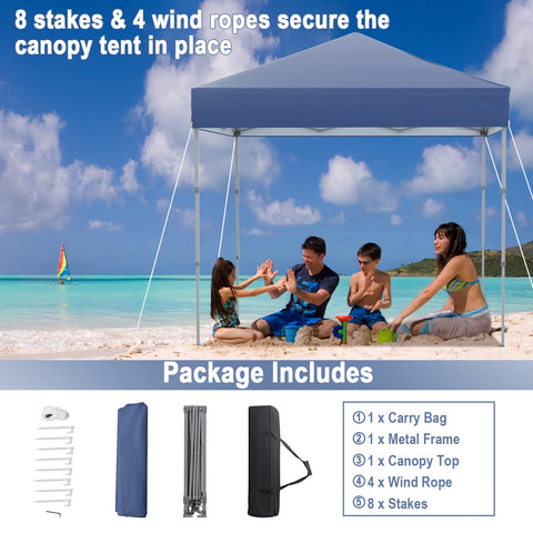 Tangkula powder-coated metal frame provides durability and wind resistance