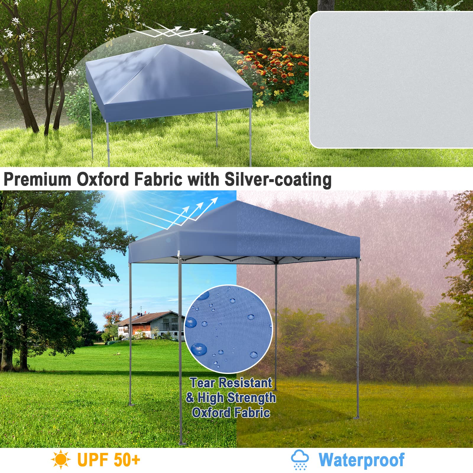 Tangkula canopy with UPF 50+ sun protection for sunny days