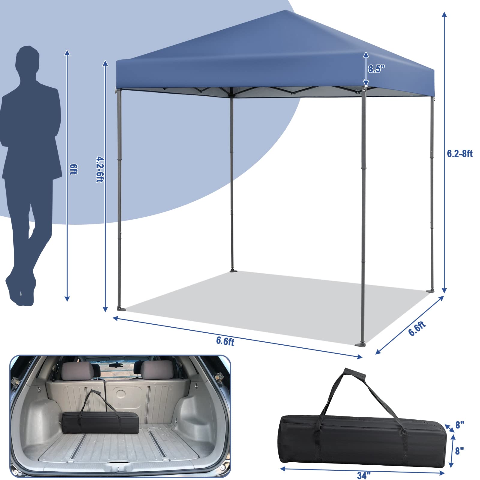 Tangkula canopy is waterproof and tear-resistant for light rain