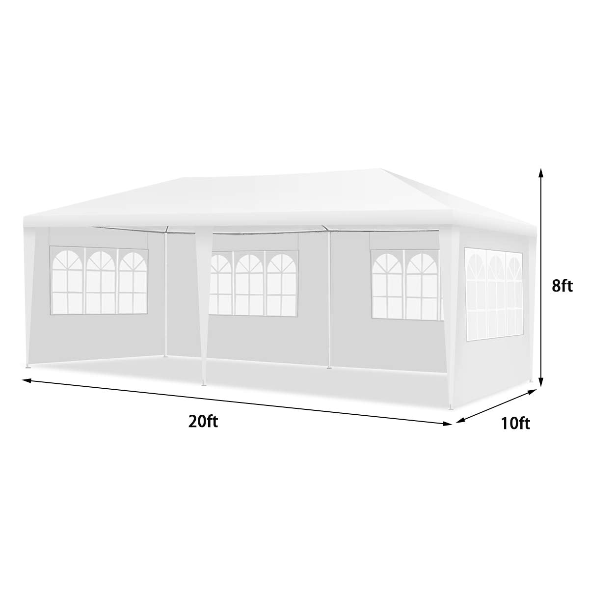 Tangkula removable-sidewalls-ventilation emphasizes breathable airflow on warm days.
