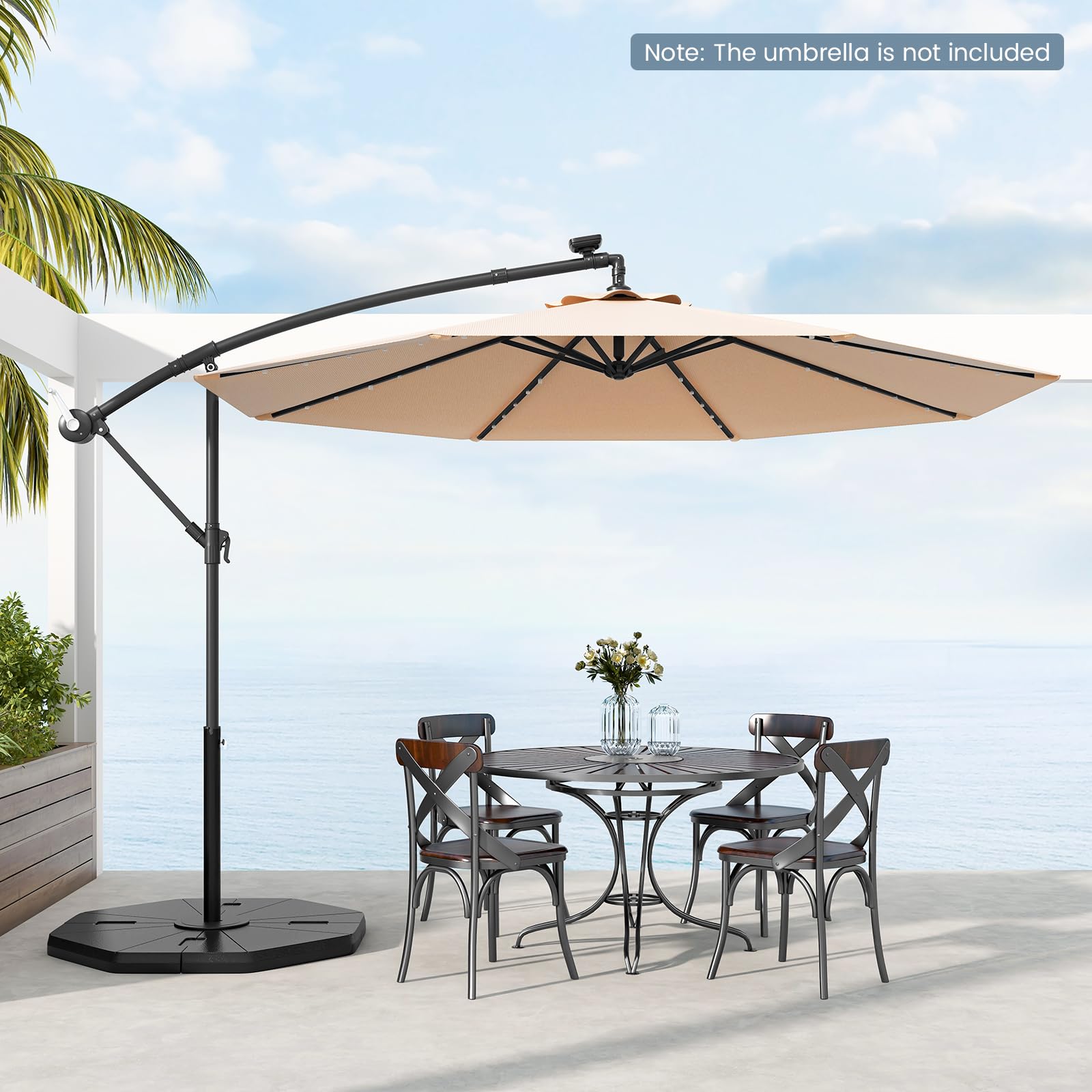 Tangkula water and sand fill options tailor stability to your setup.