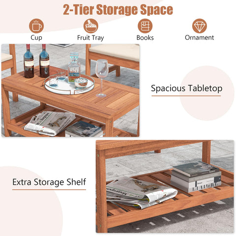 Tangkula sturdy legs ensure a stable, wobble-free outdoor setup.