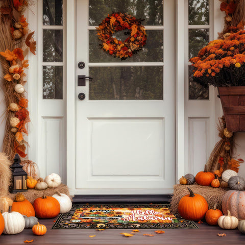 Tangren 12pc doormat inserts winter pattern for warm front door welcome