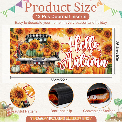 Tangren fall-pattern doormat brings cozy seasonal charm to entrances.