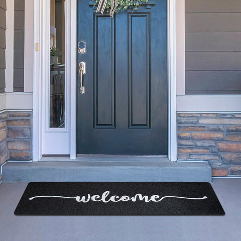 Tangren doormat with non-slip rubber backing stays in place at the entry