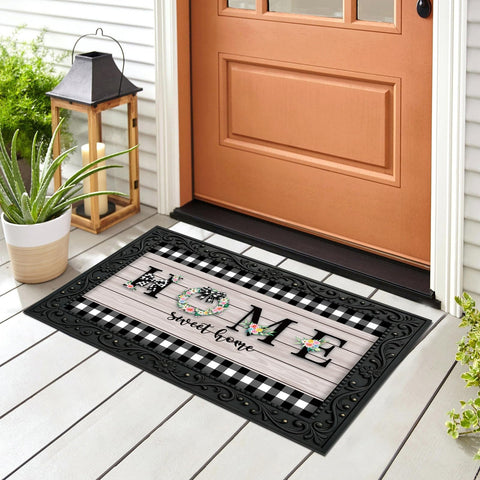 Tangren interchangeable welcome mat front door for easy seasonal updates