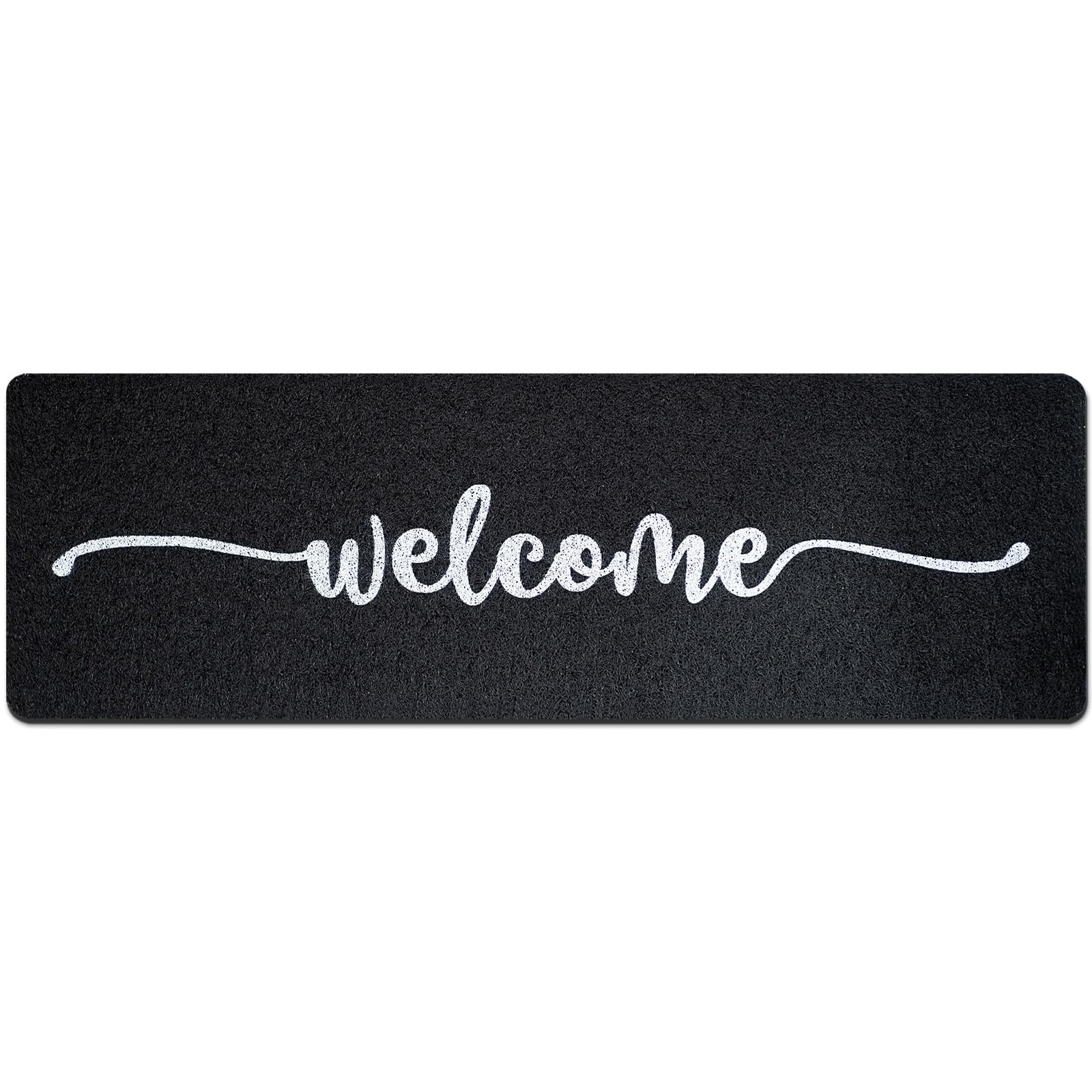 Tangren long doormat 48x16 front door mat with large wiping area for dirt control