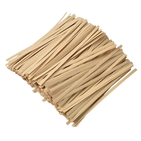Tangyinrd 1000pcs 5-inch kraft twist ties close-up for secure bags and freshness