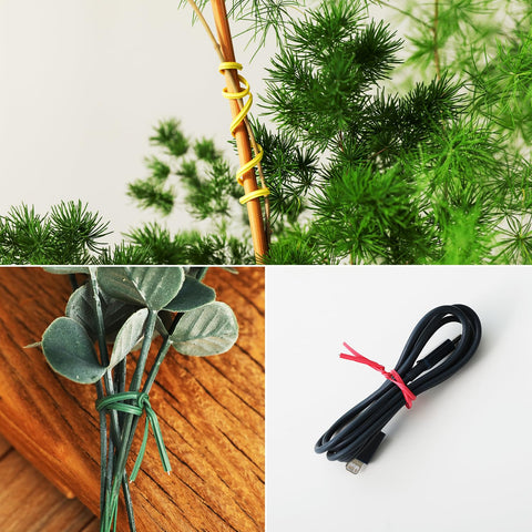 Tangyinrd reusable twist ties with paper coating for durable, flexible use