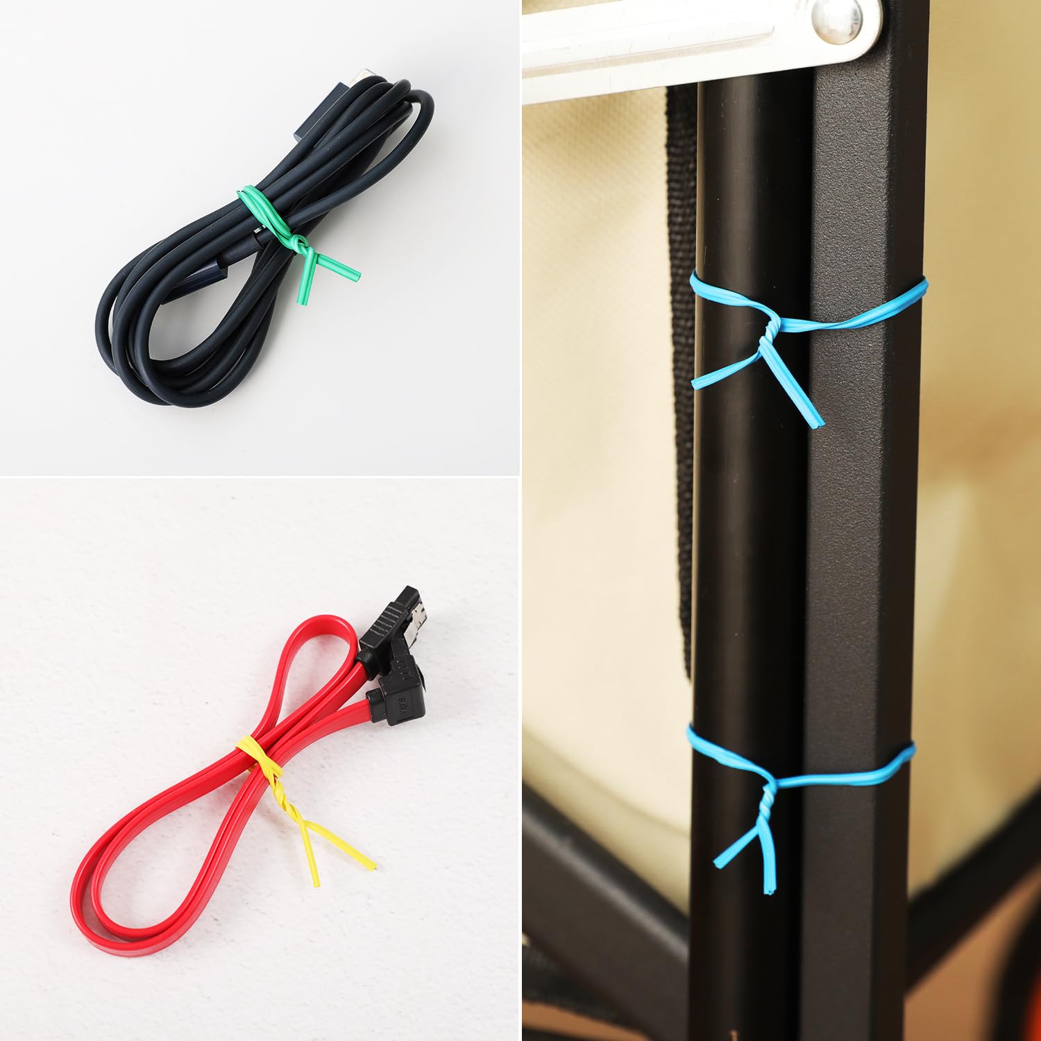Tangyinrd 6 inch white twist ties suitable for bread, coffee bags, and baked goods