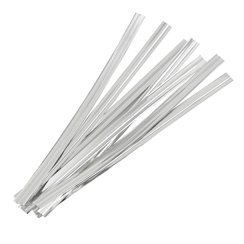 Tangyinrd silver twist ties tying bouquets for a bright, reusable touch