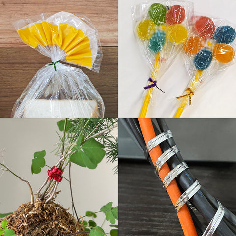 Tangyinrd silver twist ties versatile for packaging and crafts at home