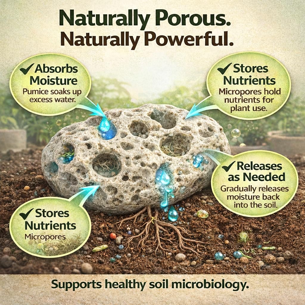 Tank's Green Stuff pumice 16qt helps nutrients stay accessible in soil pores