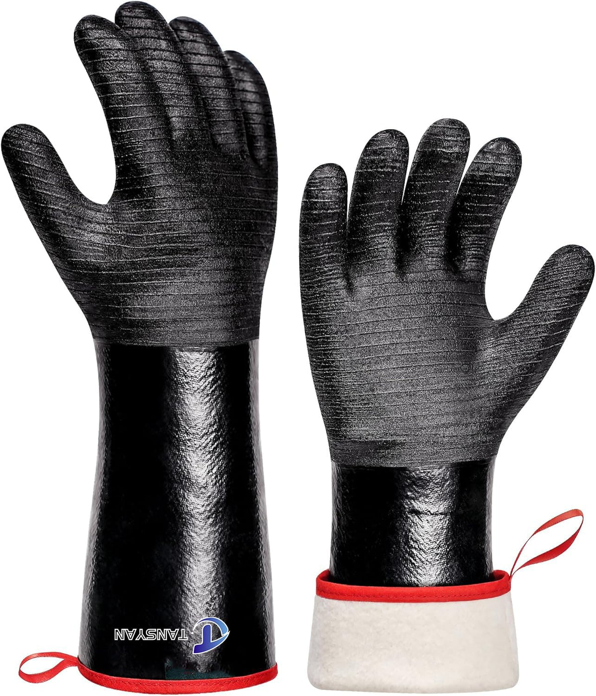 TANSYAN 932°F extreme heat gloves ideal for grilling and hot utensils.