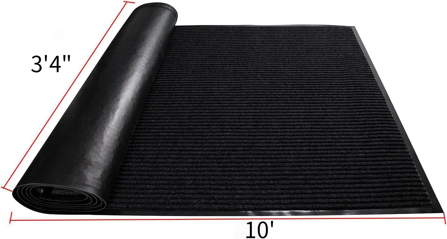 TANYOYO 3x10 mat non-slip backing keeps mat flat on floors