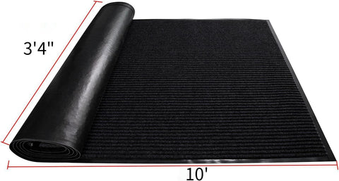 TANYOYO 3x10 mat non-slip backing keeps mat flat on floors