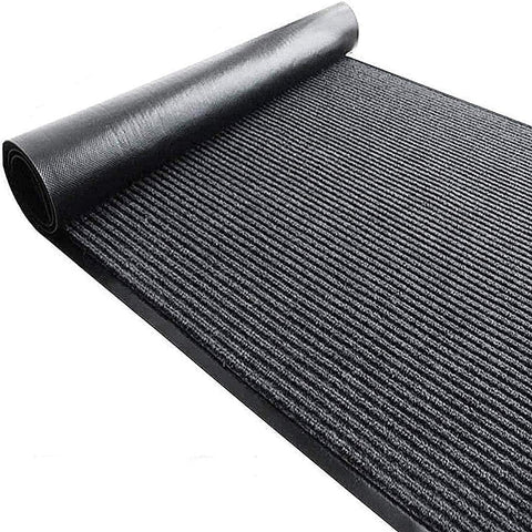 TANYOYO 3-by-10 entrance mat with brush action removes dirt at high-traffic doorways.