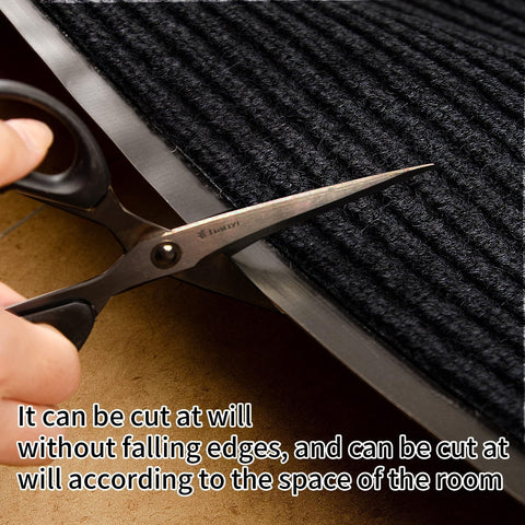TANYOYO black durable entrance mat complements modern interiors.