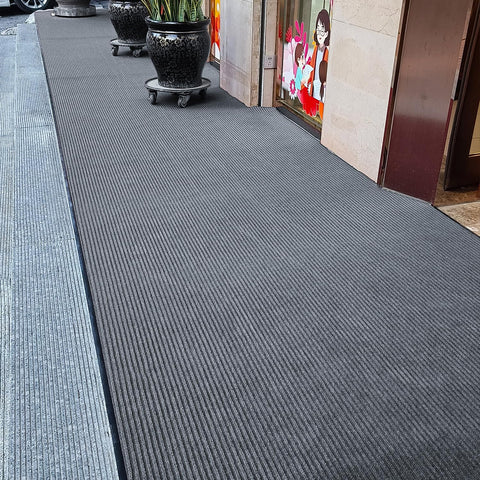 TANYOYO non-slip PVC backing keeps the mat flat on hard floors.